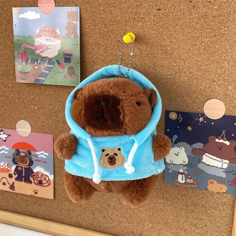 Cute Capybara Plush Toy – Hoodie with Wings Stuffed Animal Doll