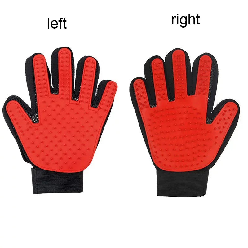 Silicone Pet Grooming Glove – Single Right-Hand Deshedding Brush & Massage Mitt for Dogs & Cats, 16×24 cm (6.3×9.4 in)