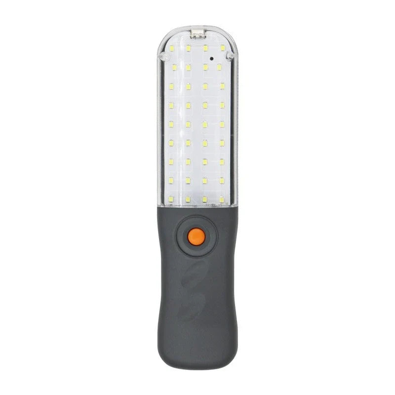 USB Rechargeable Magnetic LED Work Light - 30 cm (11.8 in) Portable Auto Repair Flashlight with Swivel Hook & Dual Magnets for Car Repair, Camping, Fishing, Emergencies