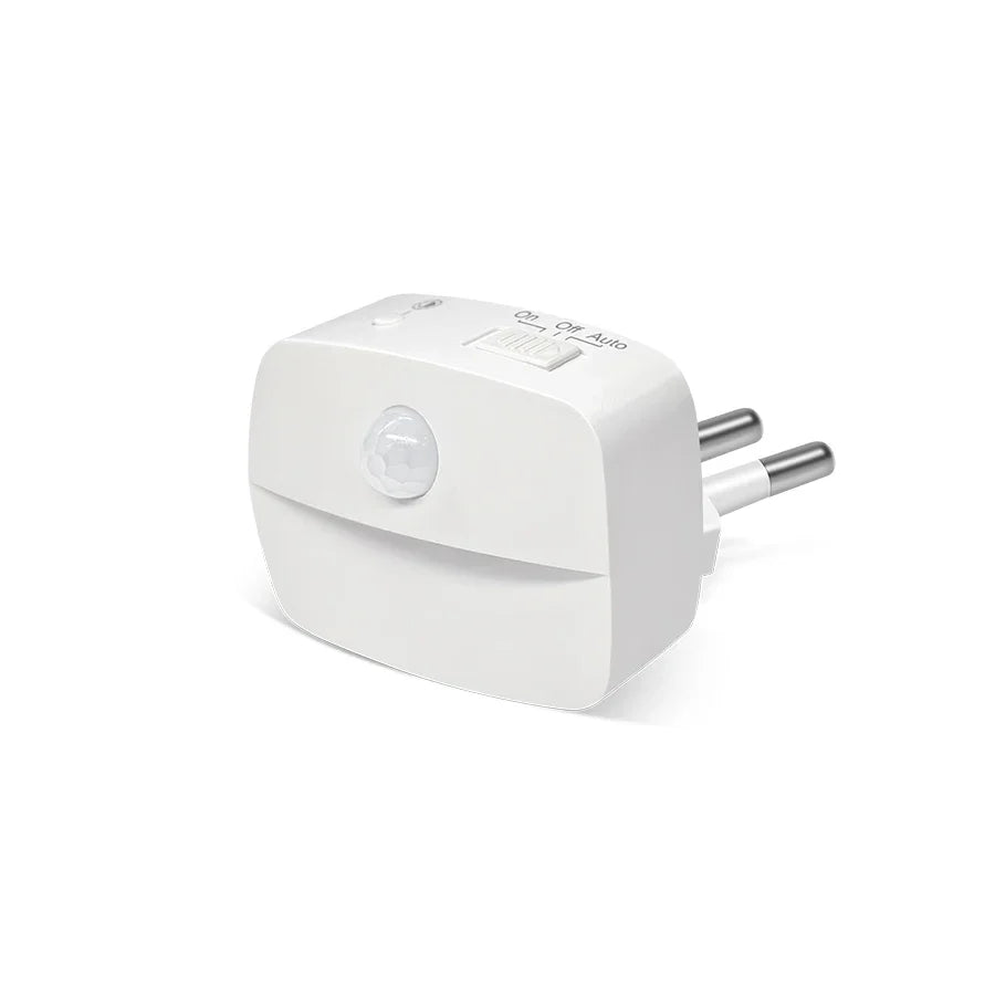 Plug-In Motion Sensor Night Light with Dusk-to-Dawn Sensor — Mini LED Nightlight for Bathroom, Hallway & Bedroom (EU/US Plug)
