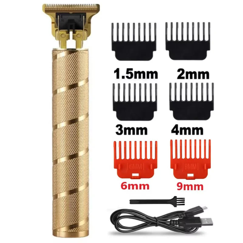 Cordless Electric Hair Trimmer – Professional Rechargeable Beard & Hair Clipper for Men
