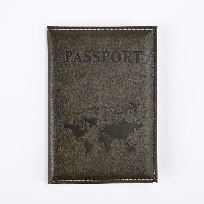 Colorful PU Passport Holder - Travel Passport Cover with ID & Card Slots