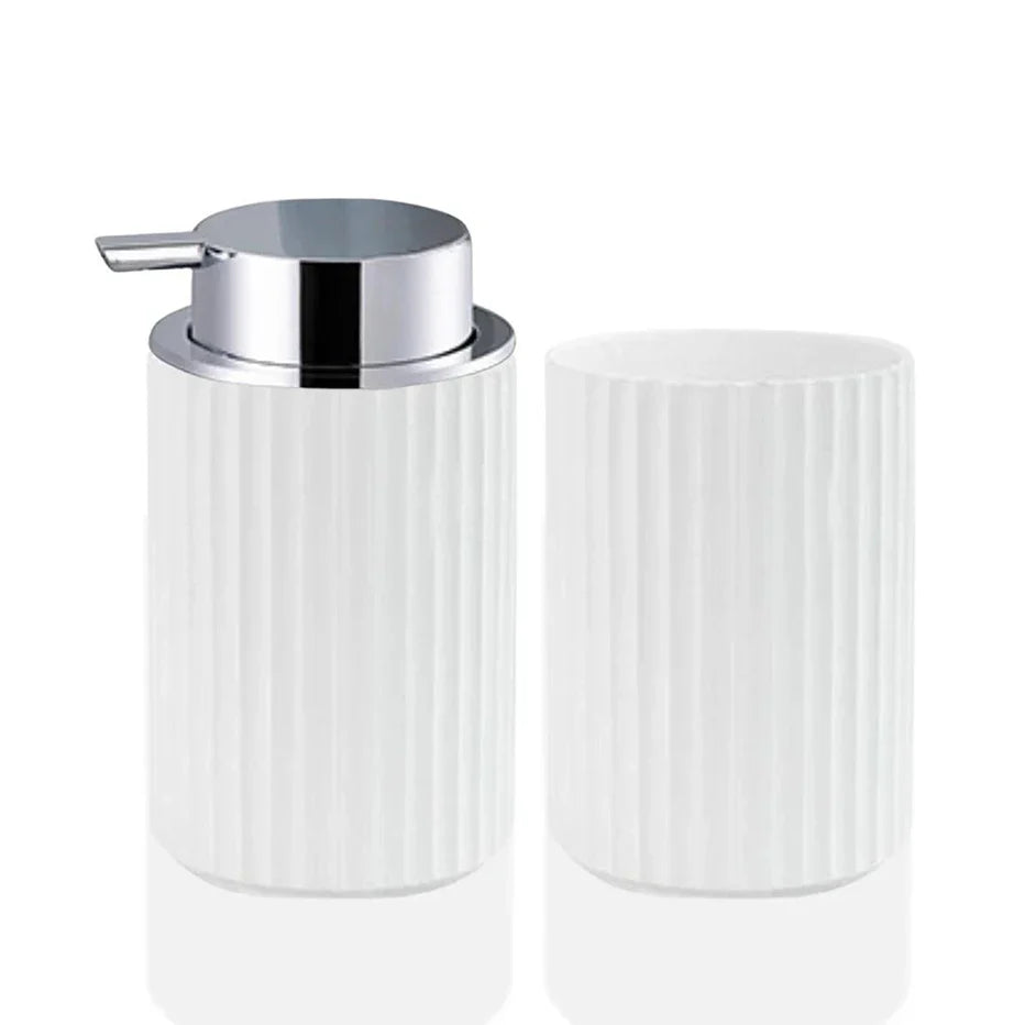 Foaming Soap Dispenser with Toothbrush Holder – Bathroom Foam Pump & Counter Storage Organizer