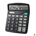 12-Digit Large LCD Dual-Power Desktop Calculator — Solar + AA Backup, Standard & Financial Functions