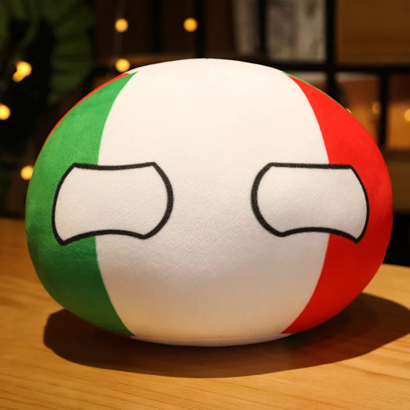 Polandball Countryball Plush Keychain 10 cm (3.9 in) 70 Designs Country Ball Pendant Stuffed Toy for Kids