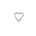 Heart-Shaped Aluminum Carabiner Keychain Clip for Keys, Water Bottles & Bags - Travel Hanging Hook