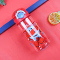 Kawaii Kids Water Bottle with Straw - BPA-Free Ceramic Cute Cartoon Drinkware