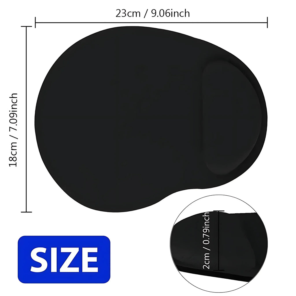 Ergonomic Wrist Rest Mouse Pad with Soft Wrist Support – Non-Slip Mousepad for PC & Laptop