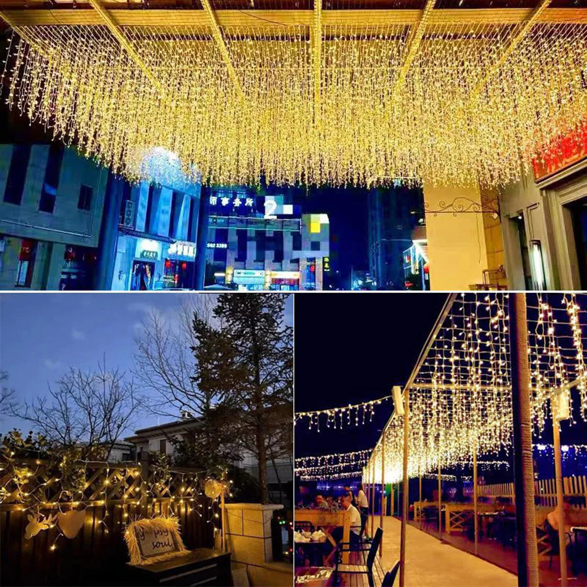 Waterproof LED String Lights 3.5–25m (11.5–82 ft) | Warm White / Cold White / Multicolor | 8 Modes IP65 EU Plug