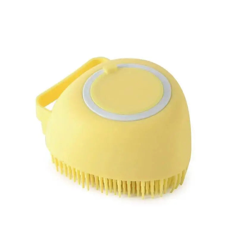 Silicone Pet Bath Massage Glove — Soft Grooming Brush for Dogs, Puppies & Cats