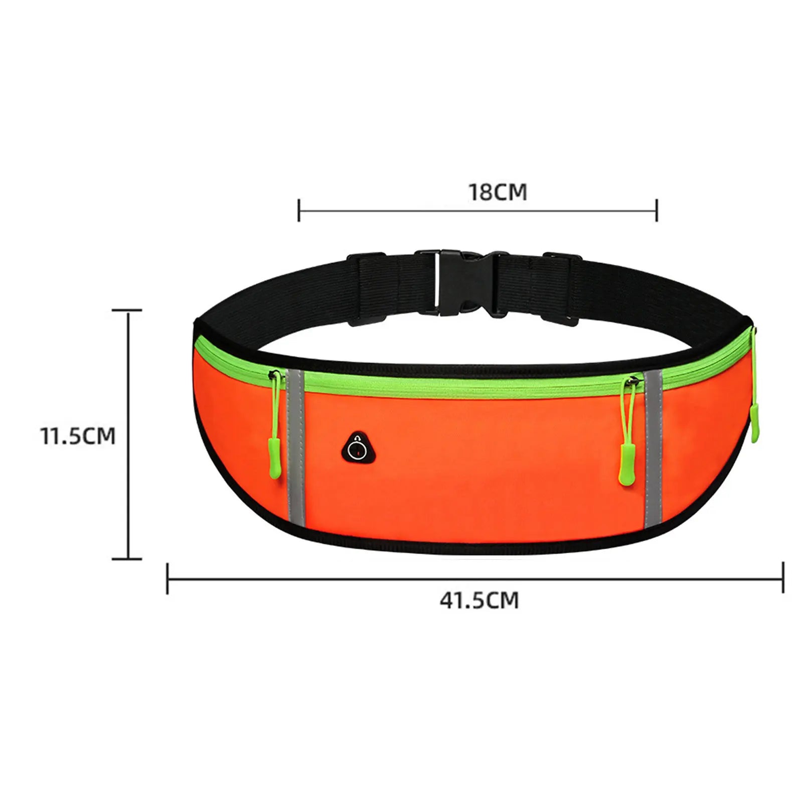 Waterproof Running Waist Pack Fanny Pack Belt Bag with Earphone Hole Fits Phones up to 7in (17.8 cm) for Hiking and Daily Outdoors