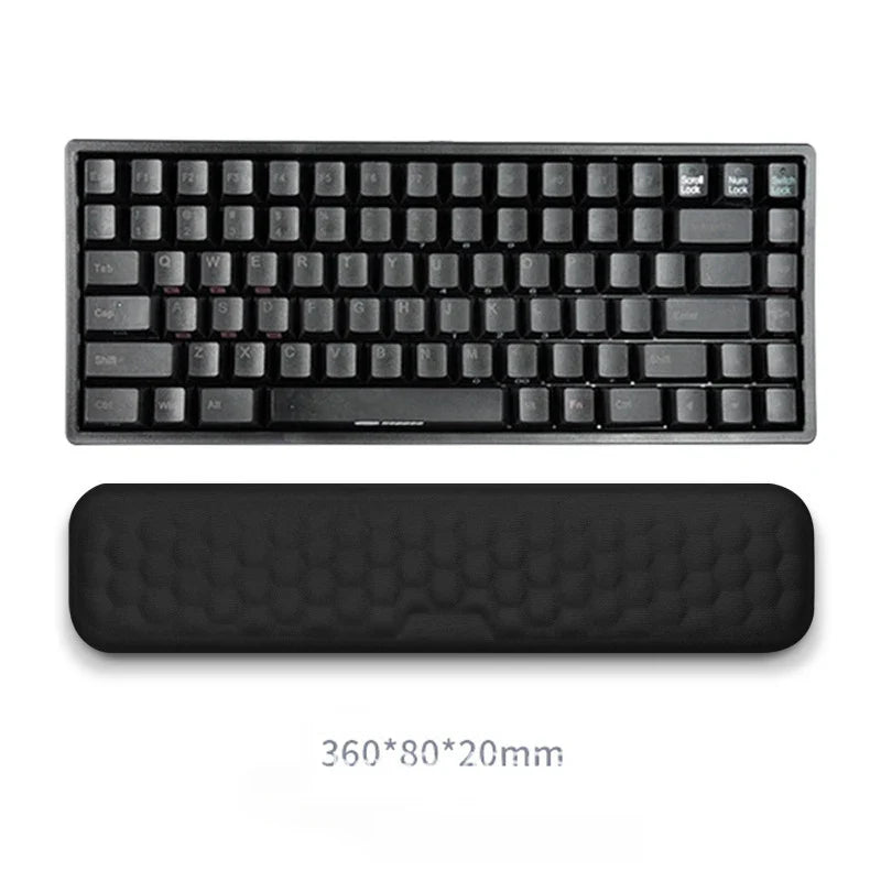 2-Piece Memory Foam Wrist Rest Set — Ergonomic Keyboard & Mouse Support with Non-Slip Base for Laptop & Desktop