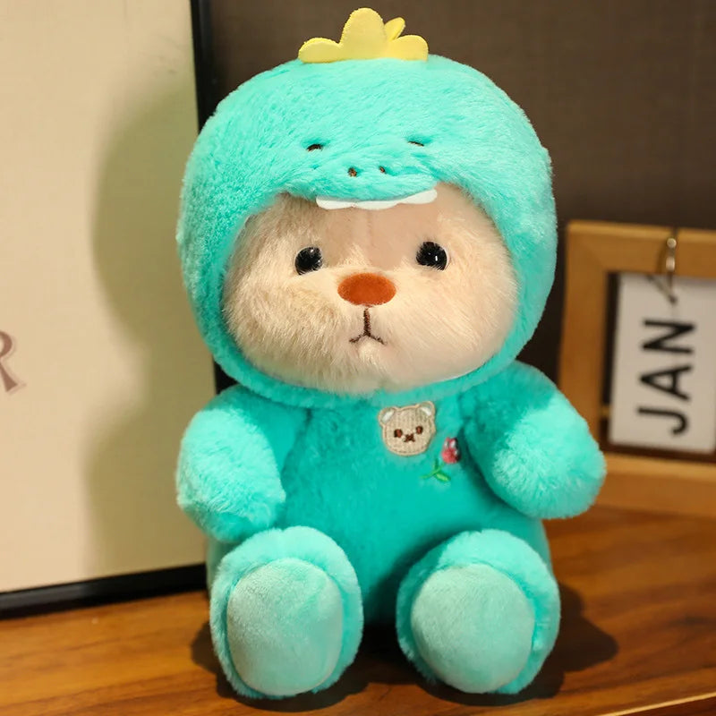 25/35cm (9.8/13.8 in) Anime Cosplay Joint Plushies Bear, Bunny, Duck, Shark and Pig Soft Stuffed Dolls for Girls
