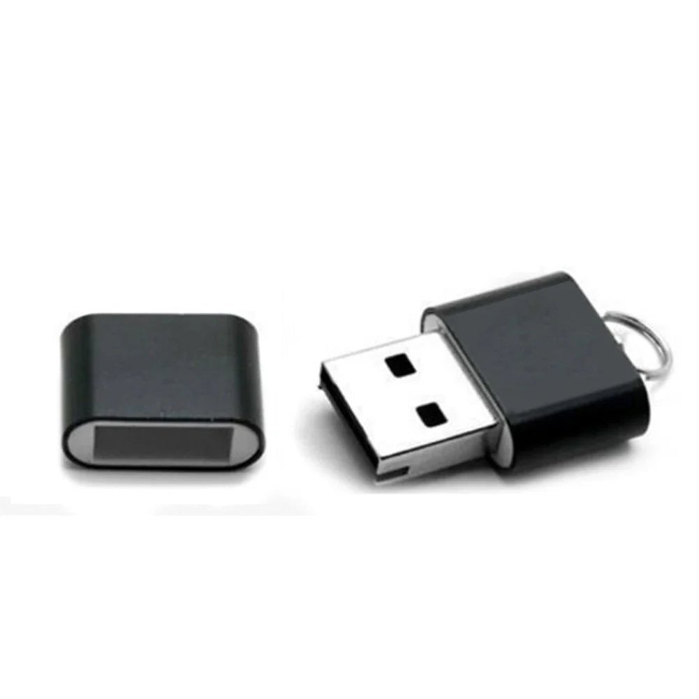 Mini Aluminum USB 2.0 Micro SD / TF Card Reader - High-Speed 480 Mbps, Plug & Play