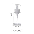 Foaming Pump Bottle Dispenser - 250 ml (8.5 fl oz) & 450 ml (15.2 fl oz), Portable Foam Soap Dispenser for Travel & Bathroom, Pack of 1-4