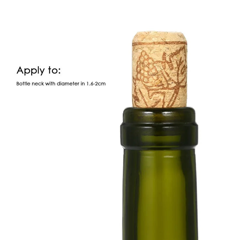 50/100 Pack Natural Cork Wine Bottle Stoppers – Reusable Sealing Corks for Wine Bottles, Bar & Kitchen Accessories