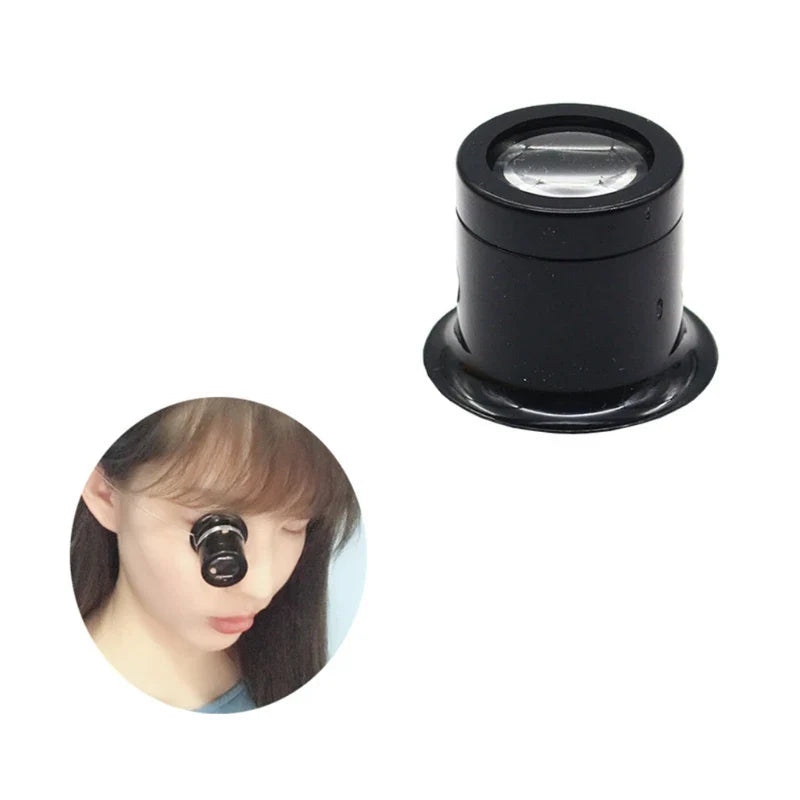 Watchmaker Loupe Magnifier — 3X 5X 10X 15X 20X Jeweler Magnifying Glass for Watches, Jewelry, Coins & Stamps