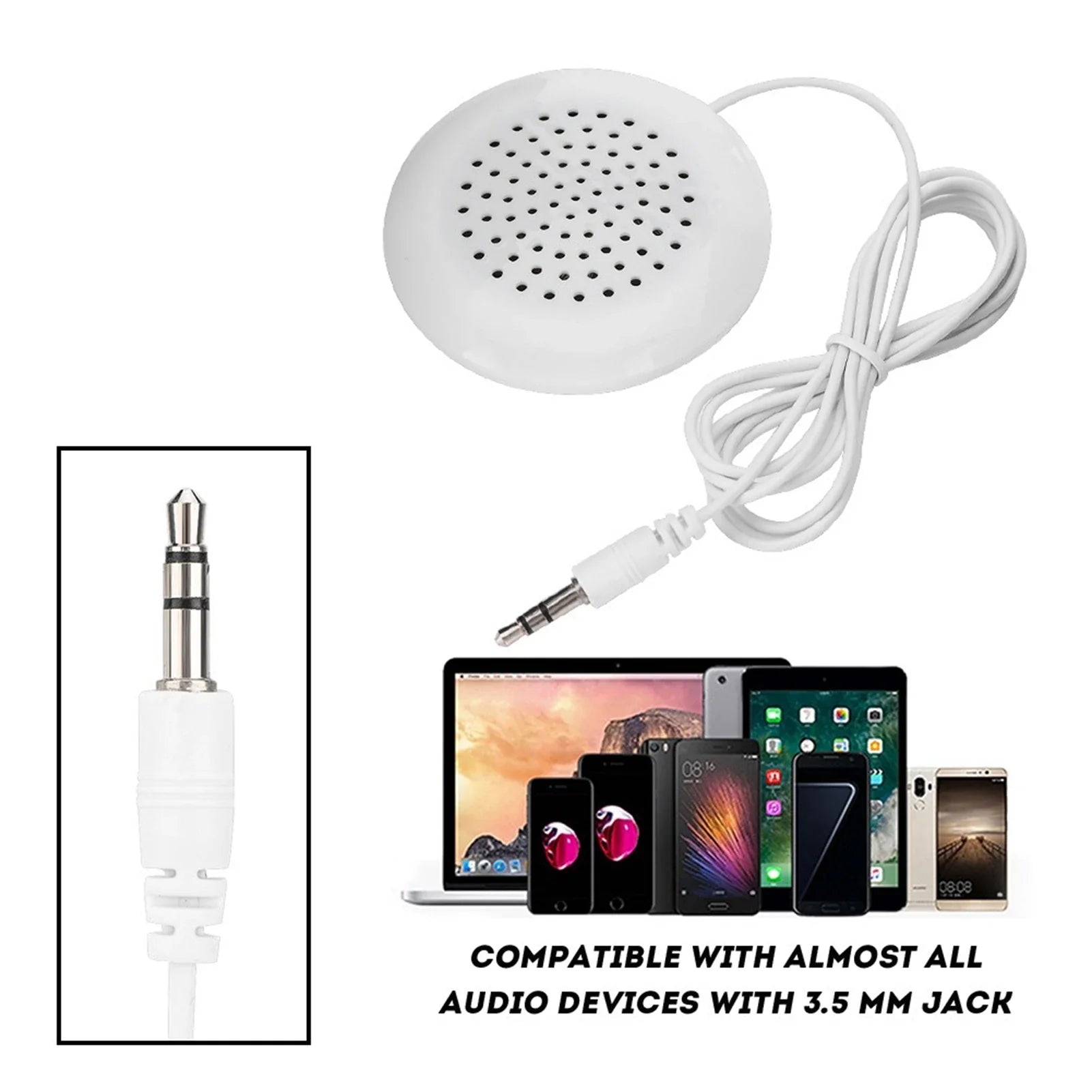 DIY Pillow Speaker 3.5mm Mini Stereo Portable Speaker for MP3, Phone, CD Players