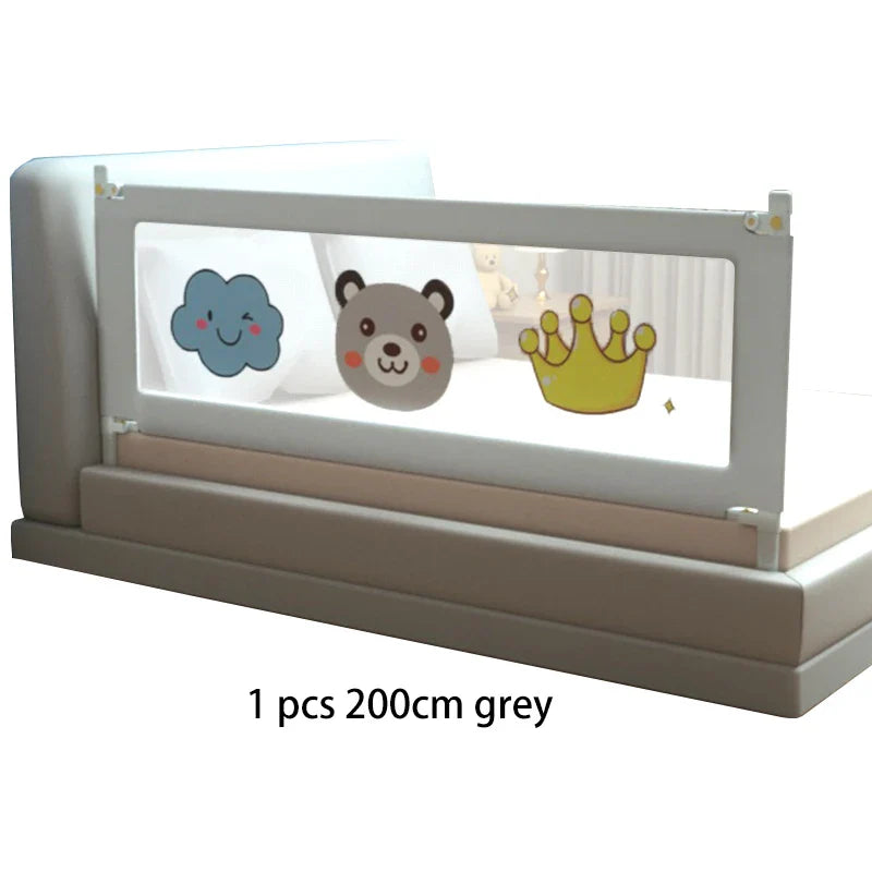 Liftable Baby Bed Guardrail – Strong Safety Rail & Crib Side Bumper, 1.5 m (59 in), 1.6 m (63 in), 1.8 m (71 in), 2.0 m (79 in)