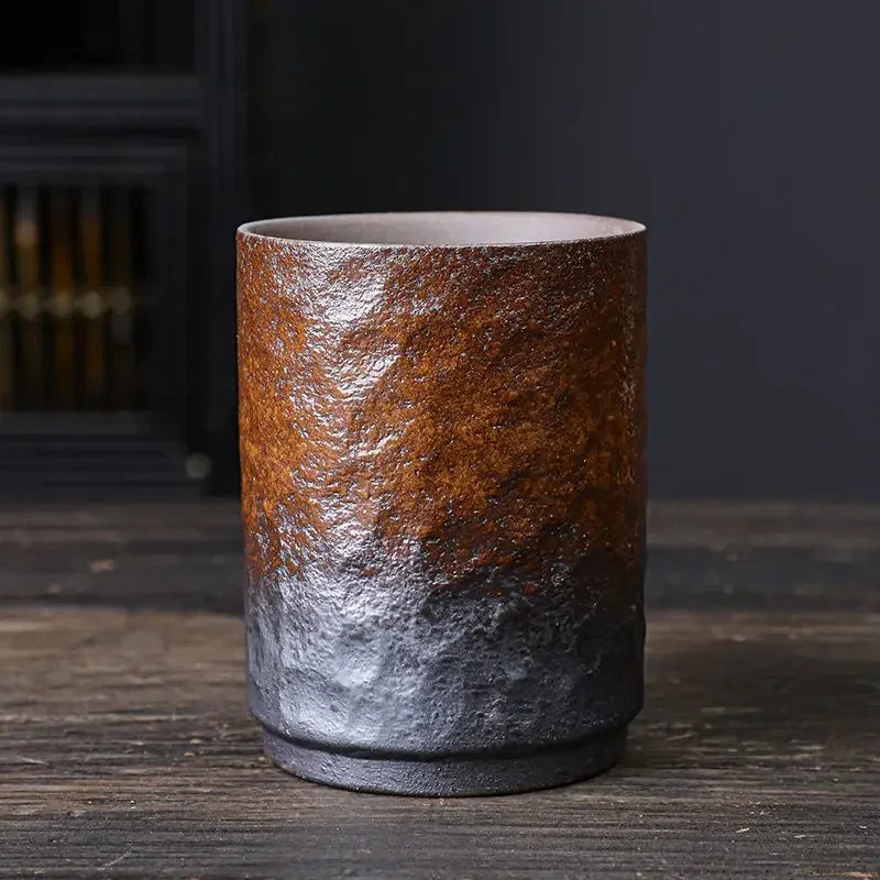 Handmade Stoneware Ceramic Mug – Large Rustic Coffee & Tea Cup, Single Piece