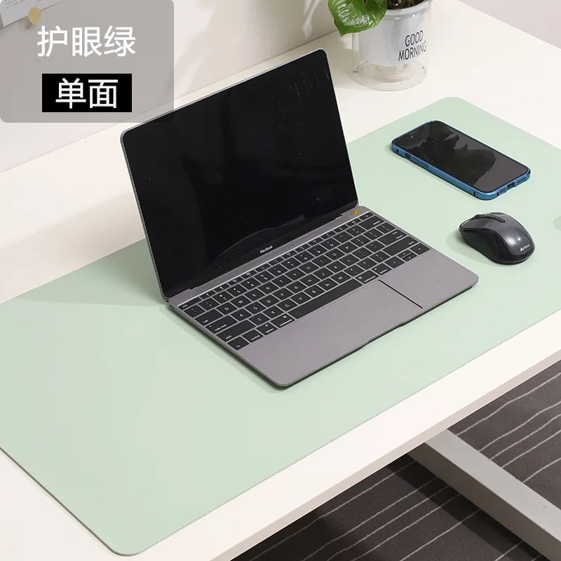 White XXL Gaming Mouse Pad Large Waterproof Non-Slip PU Suede Desk Mat for Keyboard & Mouse