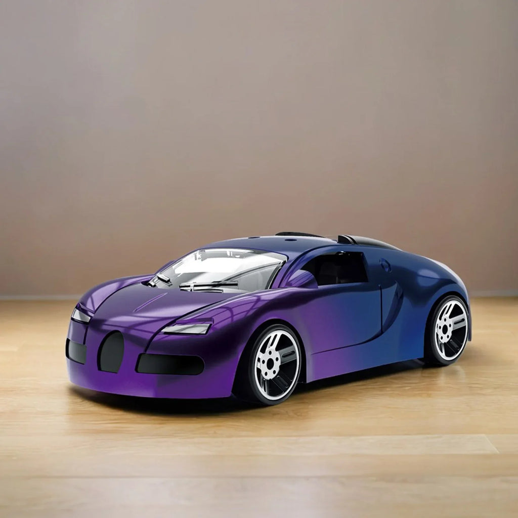 Alloy Color-Changing Off-Road Racing Car Toy with LED Lights, Die-Cast Inertial Kids Vehicle