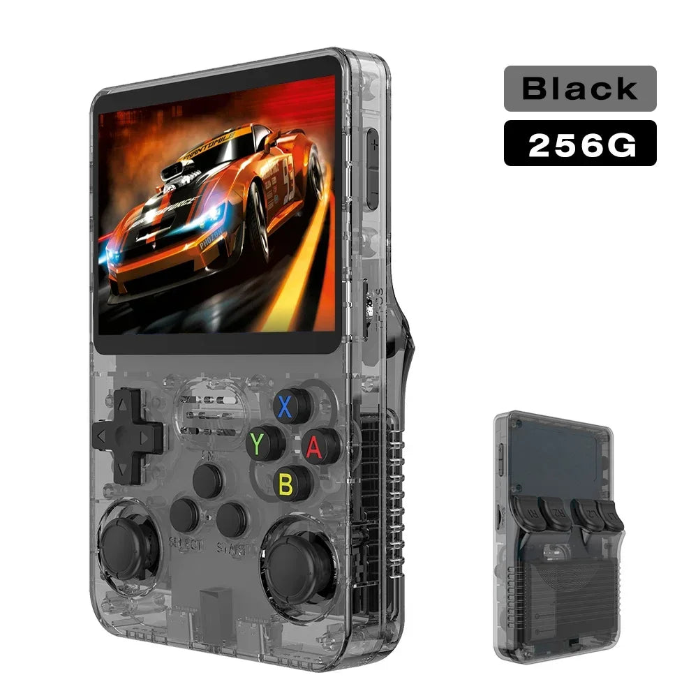 Retro Handheld Game Console 3.5" IPS (8.9 cm) 64GB Portable Linux Player, Preloaded 15,000+ Games, USB-C Charging
