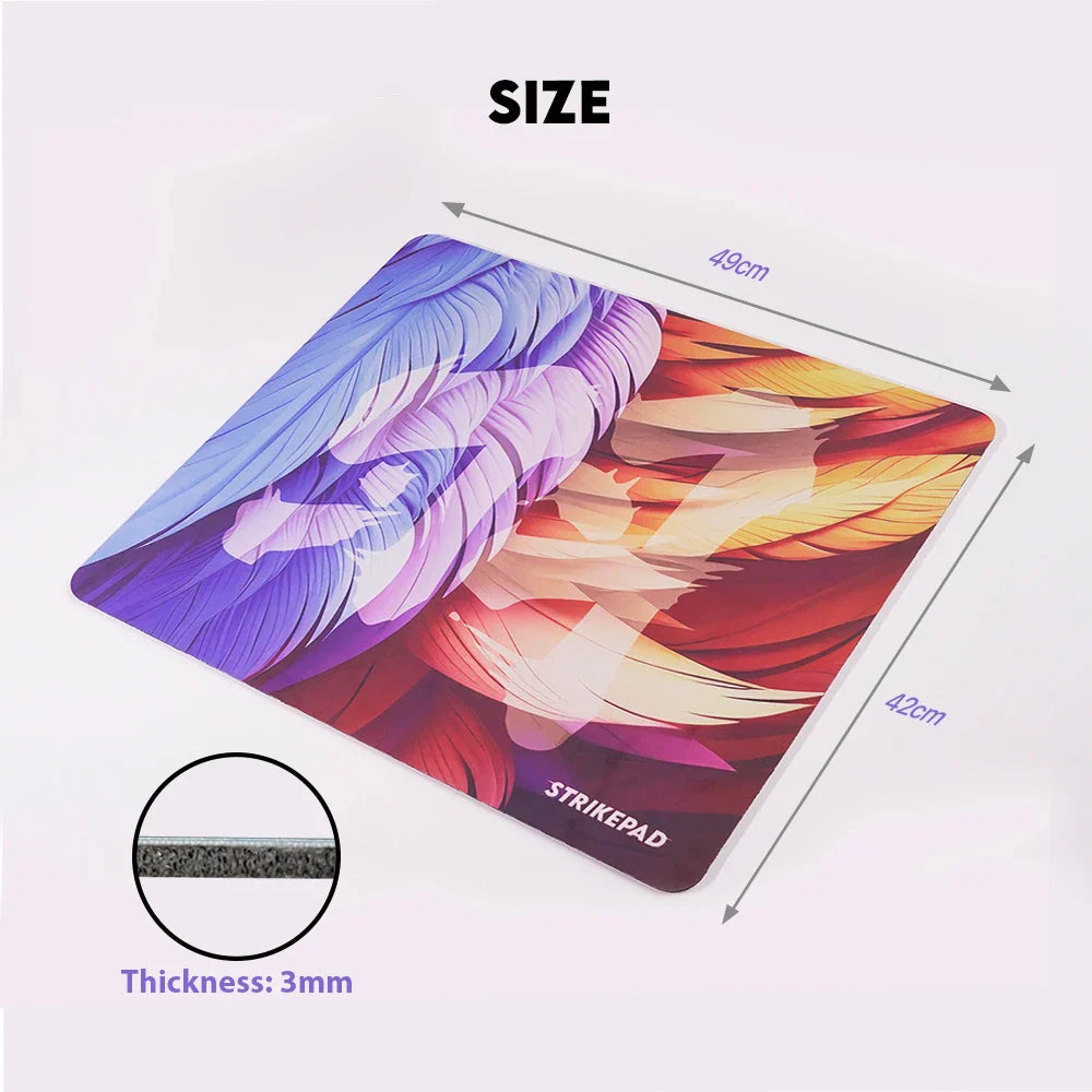 Gaming Mousepad Holographic Design 490 x 420 x 3 mm (19.3 x 16.5 x 0.12 in) Waterproof No-Edge Stitching