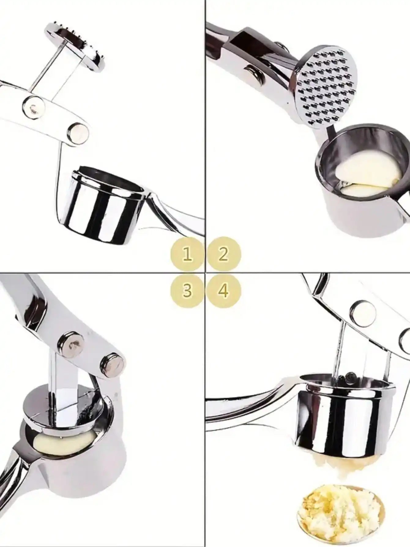 Washable Garlic Press & Ginger Crusher — Easy-Clean Garlic Masher | Eco-Friendly Kitchen Gadget
