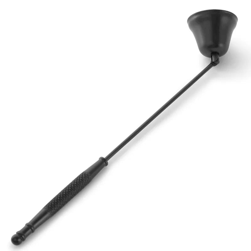 Bell-Shaped Metal Candle Snuffer — Gold Black Silver, 18 cm (7.1 in) Handle Vintage Candle Extinguisher for Home & Spa
