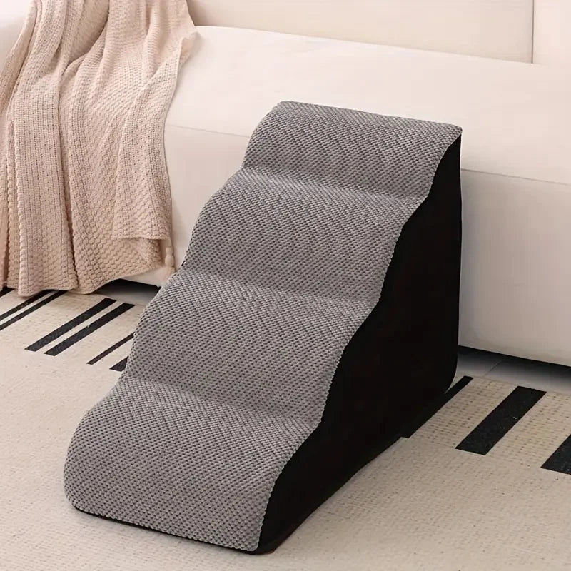 Detachable Washable High-Density Foam Pet Stairs 4-5 Step Ramp for Small Dogs & Cats L/XL