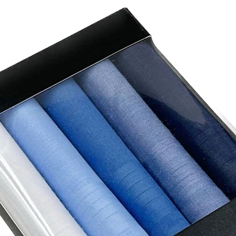 Soft Absorbent Pocket Handkerchiefs - Cotton-Feel 40x40cm (15.75x15.75in) - Solid Color 5pc/15pc Set