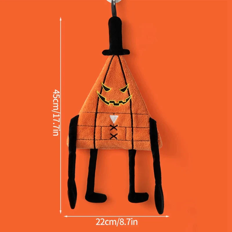 Pumpkin Halloween Hand Towel Super Absorbent Coral Velvet Handkerchief with Hanging Loop