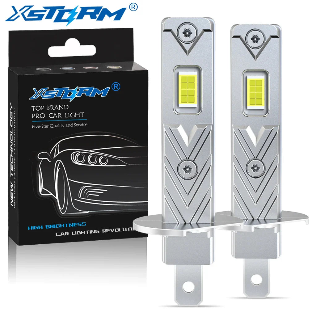 H1 LED Headlight Bulbs 12V 150W 60000LM 6500K White CANbus Plug-and-Play 2-Pack