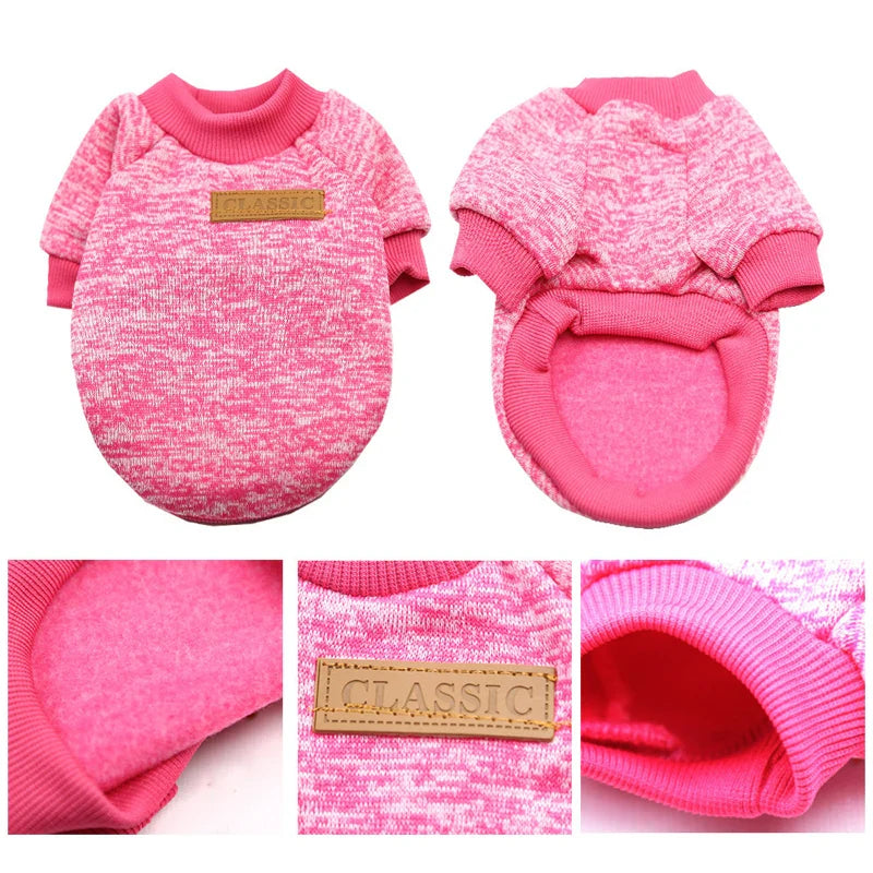 Warm Winter Dog Jacket Hoodie for Small Dogs and Cats - Chihuahua Pug Schnauzer Sweatshirt Pet Coat