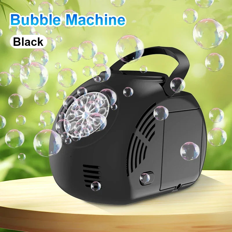 Handheld Outdoor Bubble Launcher — Light-Up Bubble Blower Toy for Kids (No Battery Required)
