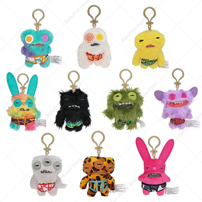 Funny Ugly Teeth Monster Plush Toy, Kawaii Wide-Eyed Rabbit Stuffed Doll Gift for Kids & Collectors