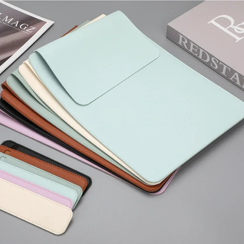 PU 13-Inch (33 cm) Waterproof Laptop Sleeve with Pen Case – Protective Sleeve for MacBook Air/Pro, Multiple Colors