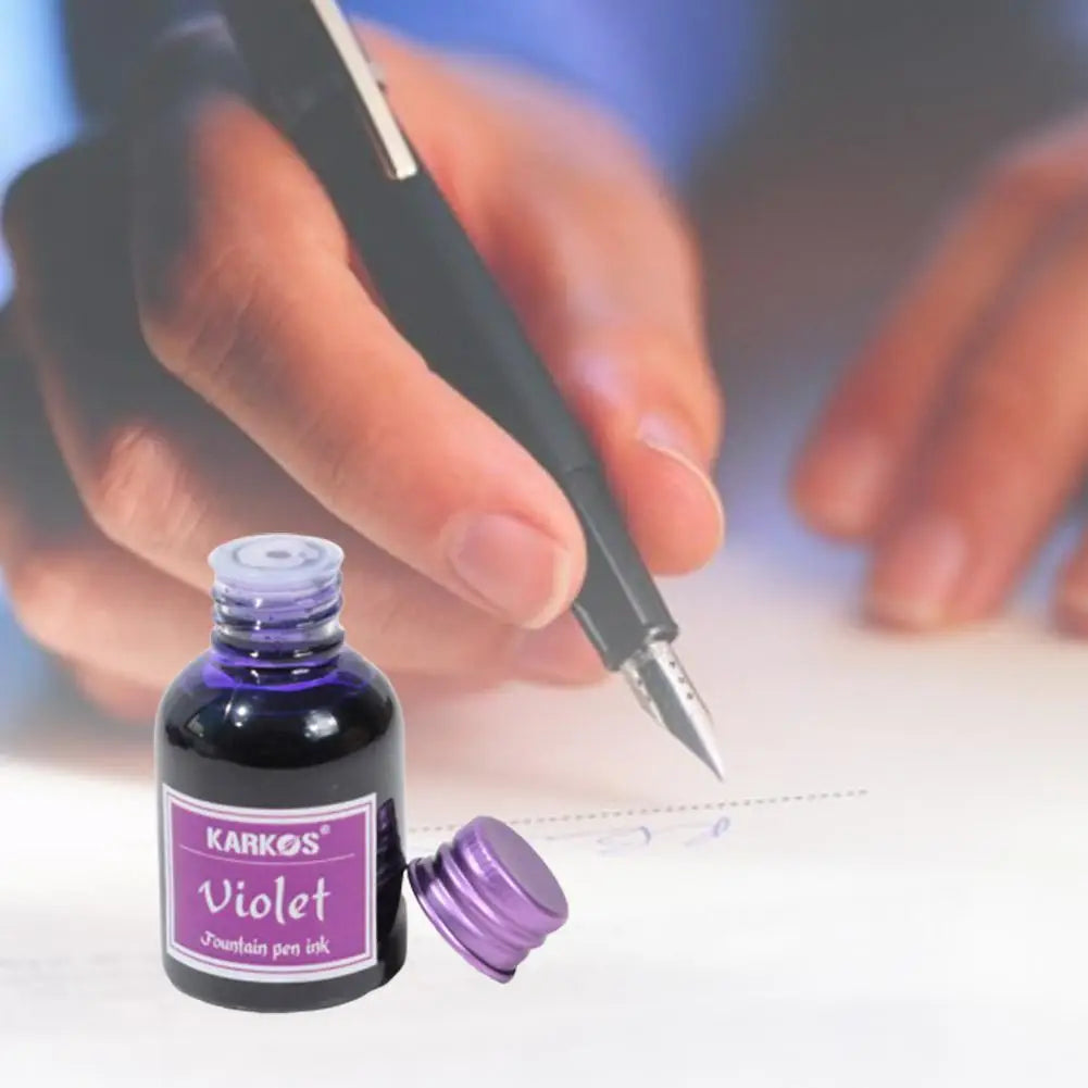 30ml Fountain Pen Ink Bottle (1.01 fl oz) — Water-Based Calligraphy Refill Ink for Stationery & School