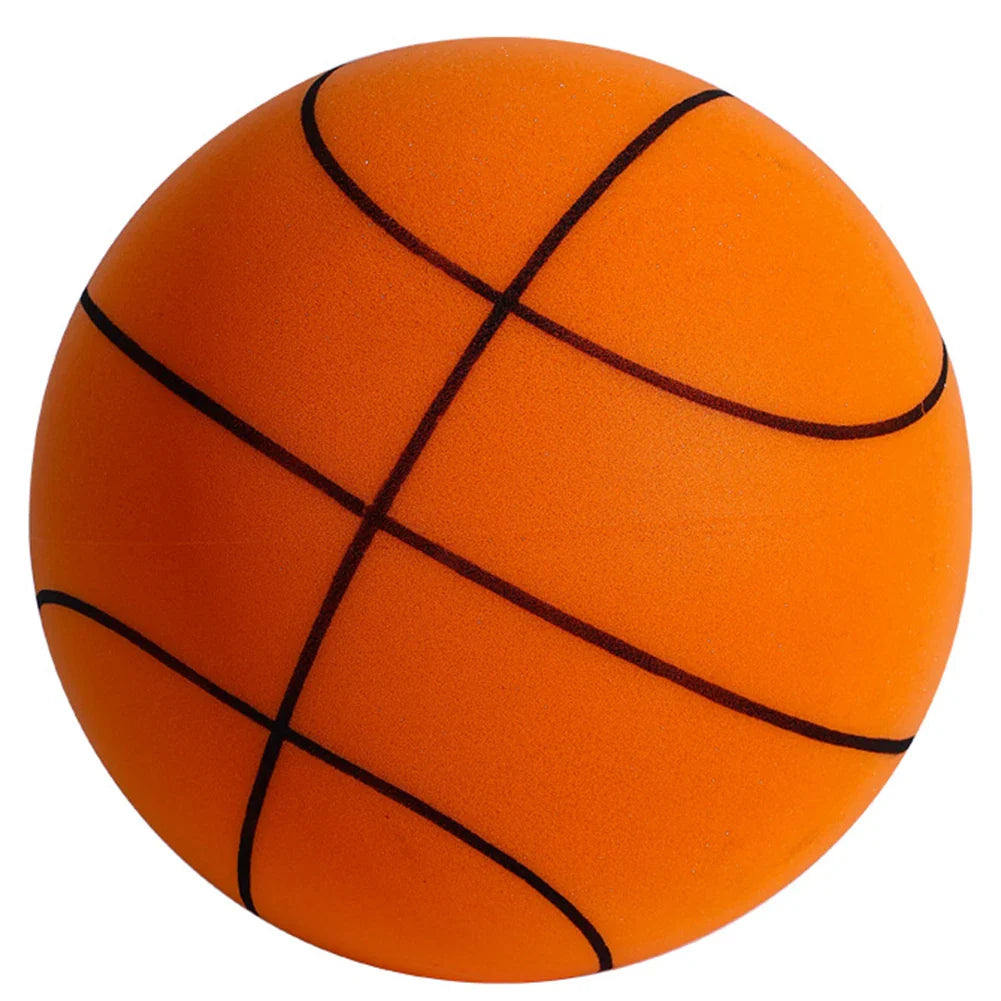 Kids Silent Foam Basketball - Indoor Squeezable Bounce Ball (No.3 / No.5 / No.7, 7–9.5 in | 18–24 cm)