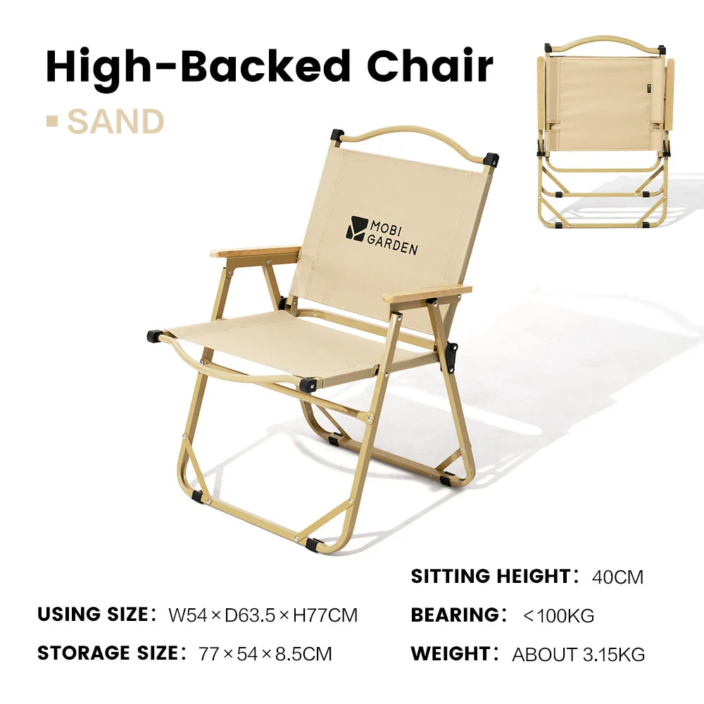 Folding Kermit Camping Chair – Portable Lightweight Carbon Steel Frame