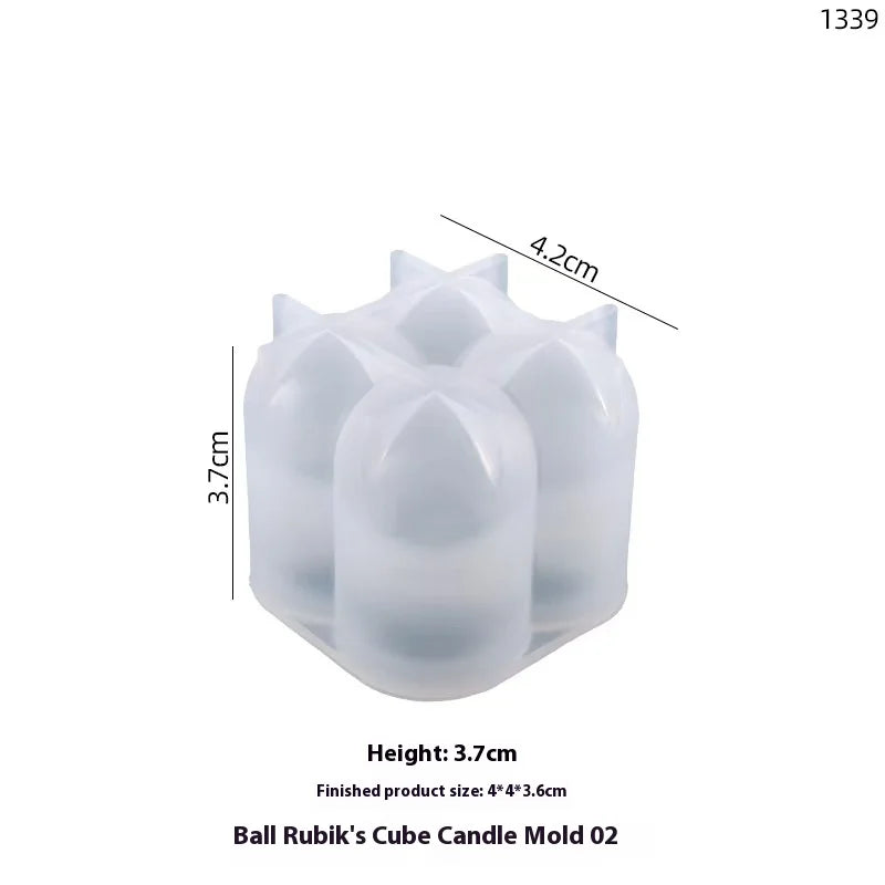 3D Spiral Striped Silicone Candle Mold - Irregular Shape for DIY Candles, Wax, Resin & Clay, 8 x 8 x 15 cm (3.15 x 3.15 x 5.91 in)