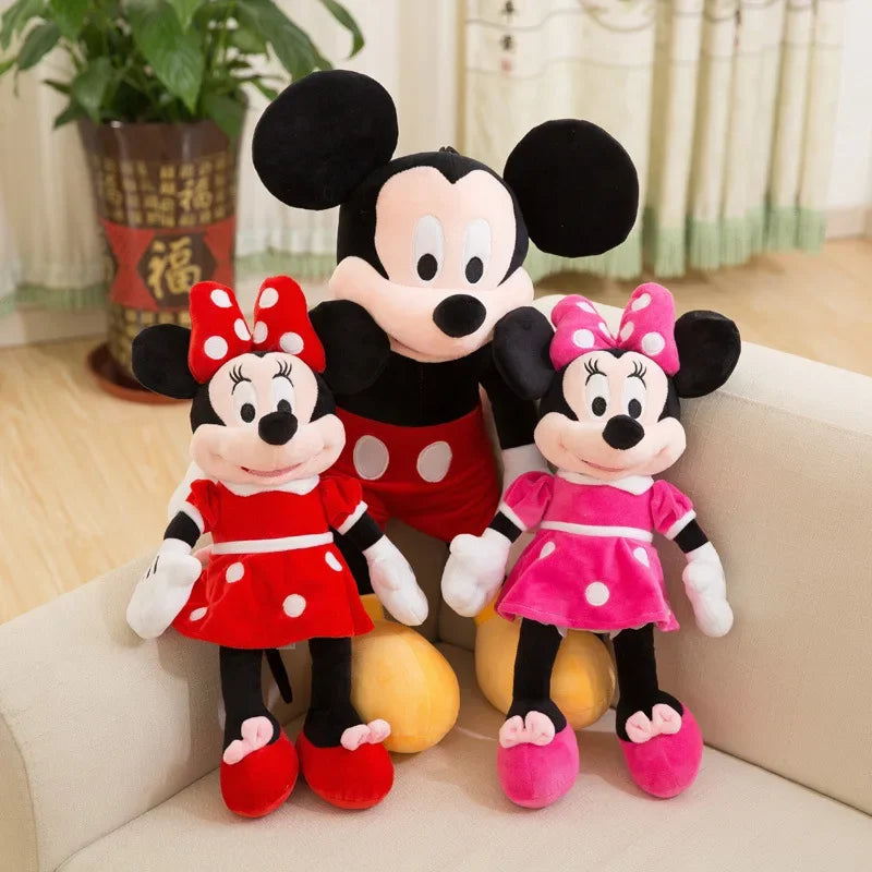Mickey & Minnie Mouse Plush Toys Soft Stuffed Dolls Gift for Kids