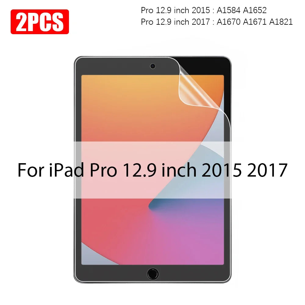 Matte Paper-Like Screen Protector for iPad — 2-Pack Anti-Glare, Scratch-Resistant Film, Pen Writing Feel (13"/33.0 cm, 12.9"/32.8 cm, 11"/28.0 cm, 10.9"/27.7 cm, 10.2"/25.9 cm, 8.3"/21.1 cm)