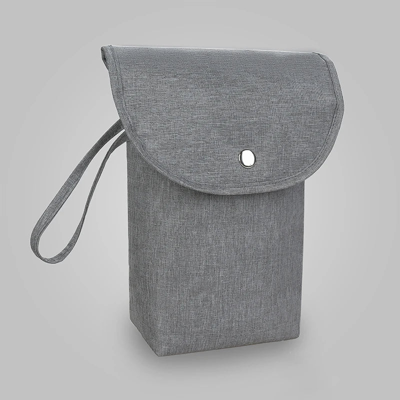 Waterproof Baby Nappy Storage Bag - Portable Diaper Pouch Wet/Dry Mummy Bag