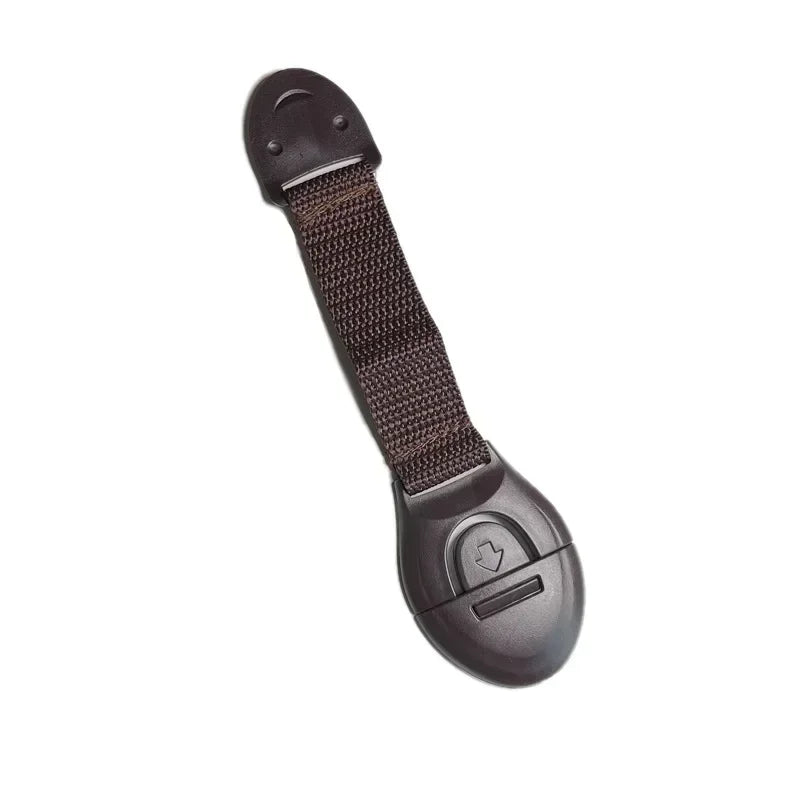 Baby Childproof Safety Strap Lock for Cabinets Drawers Refrigerator Toilet Lid – 5-Pack
