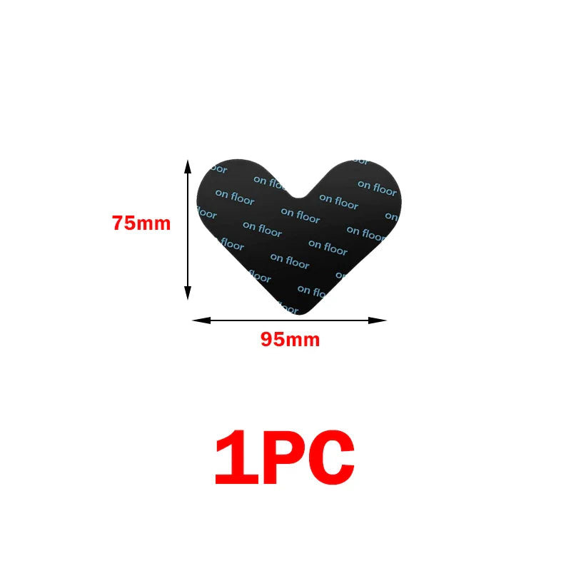 Non-Slip Rug Corner Pads - Reusable Washable PU Carpet Grippers Anti-Curling Adhesive for Rugs & Mats