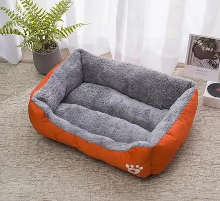 Large Plush Pet House Bed — Deep Sleeping Calming Dog & Cat Cushion for Puppies and Small Breeds (Chihuahua)