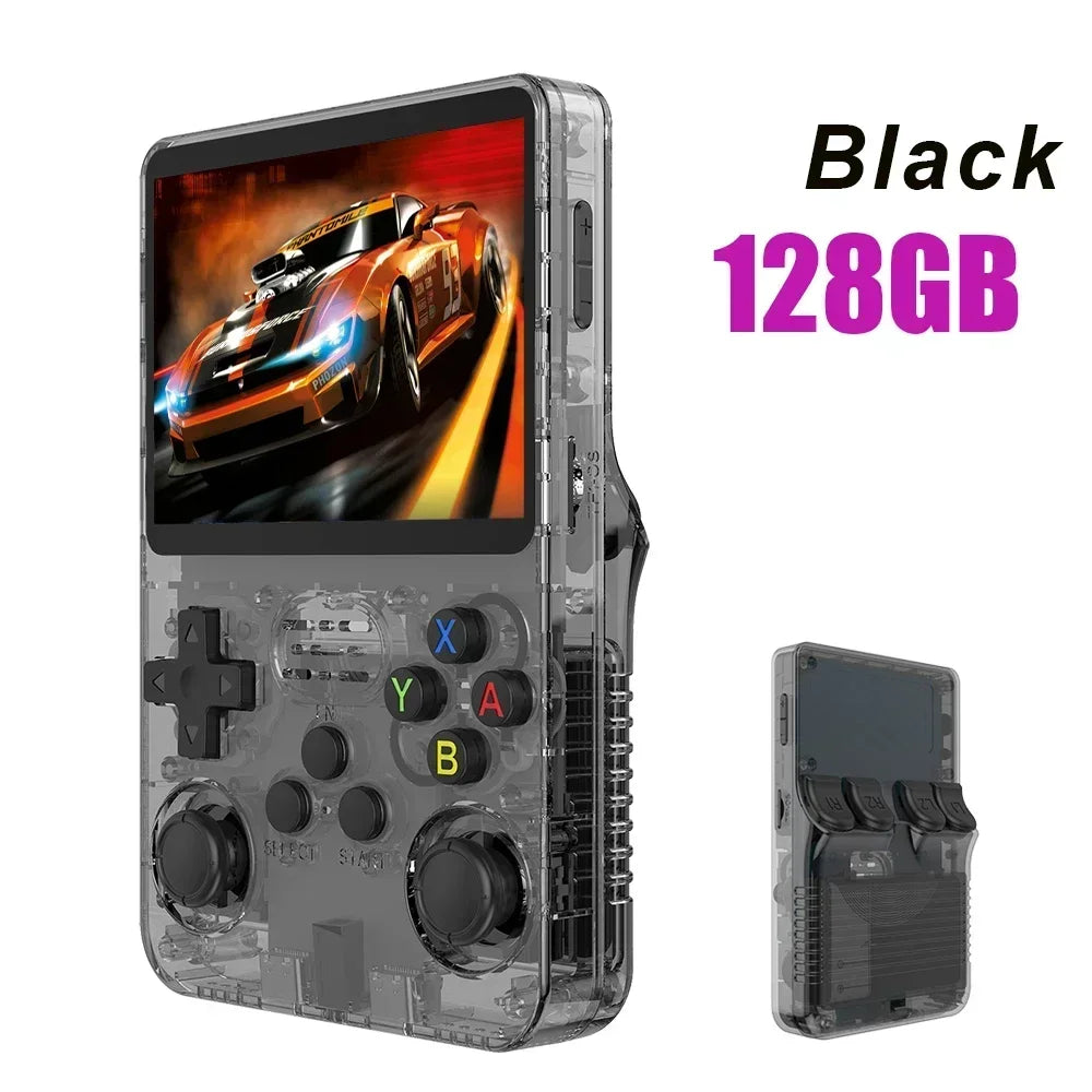 Open Source Retro Handheld Game Console Linux Portable Pocket Player 3.5-inch (8.9 cm) IPS Screen, 64GB or 128GB Preloaded Games