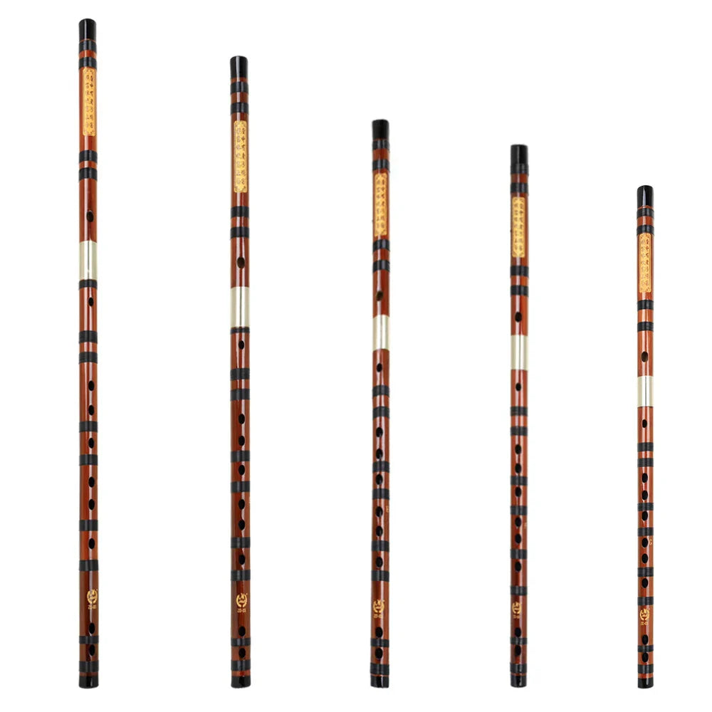 Handmade Bamboo Dizi Flute – 2-Piece Transverse Dizi, 8-Year Air-Dried Bitter Bamboo, Keys C/D/E/F/G, Brass Joint, Case & Membrane Included